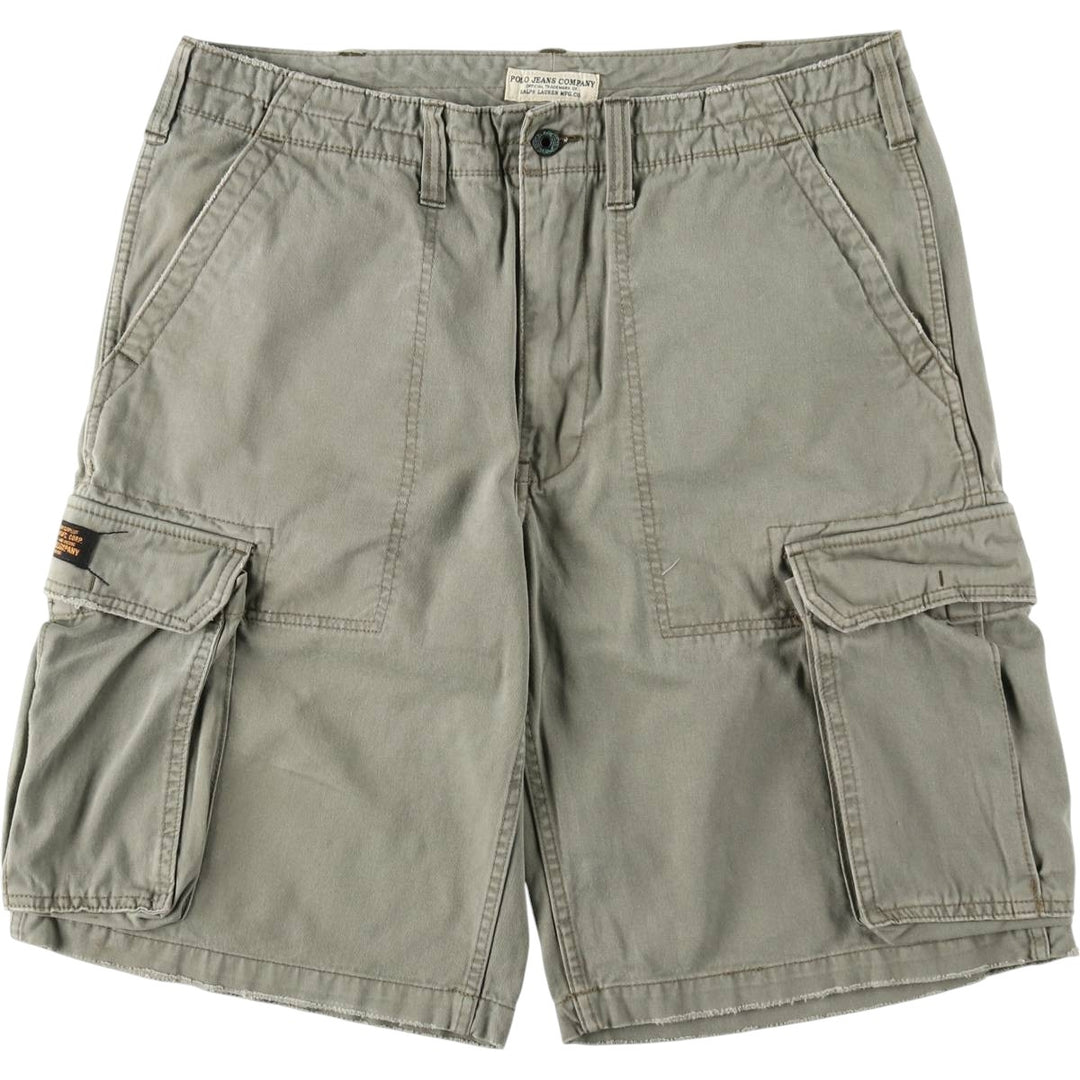 Ralph Lauren POLO JEANS COMPANY cargo shorts, men's size W38 (approx.) cotton Khaki type Vintage Second Hand