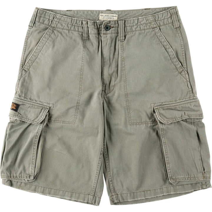 Ralph Lauren POLO JEANS COMPANY cargo shorts, men's size W38 (approx.) cotton Khaki type Vintage Second Hand