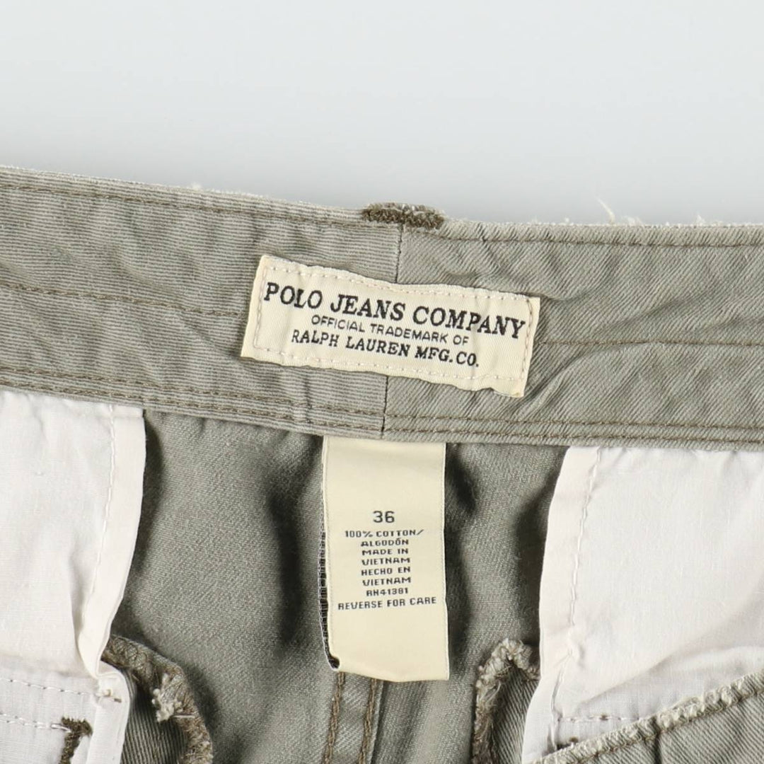 Ralph Lauren POLO JEANS COMPANY cargo shorts, men's size W38 (approx.) cotton Khaki type Vintage Second Hand