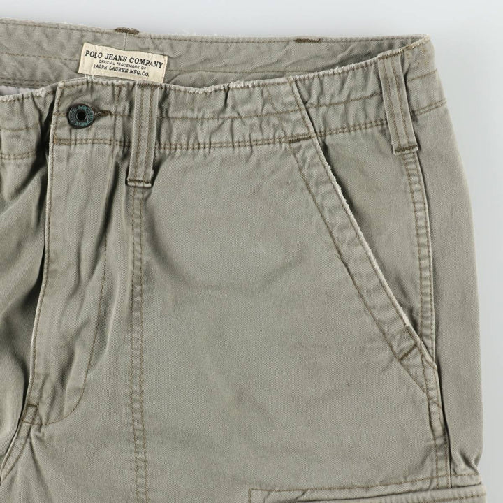 Ralph Lauren POLO JEANS COMPANY cargo shorts, men's size W38 (approx.) cotton Khaki type Vintage Second Hand
