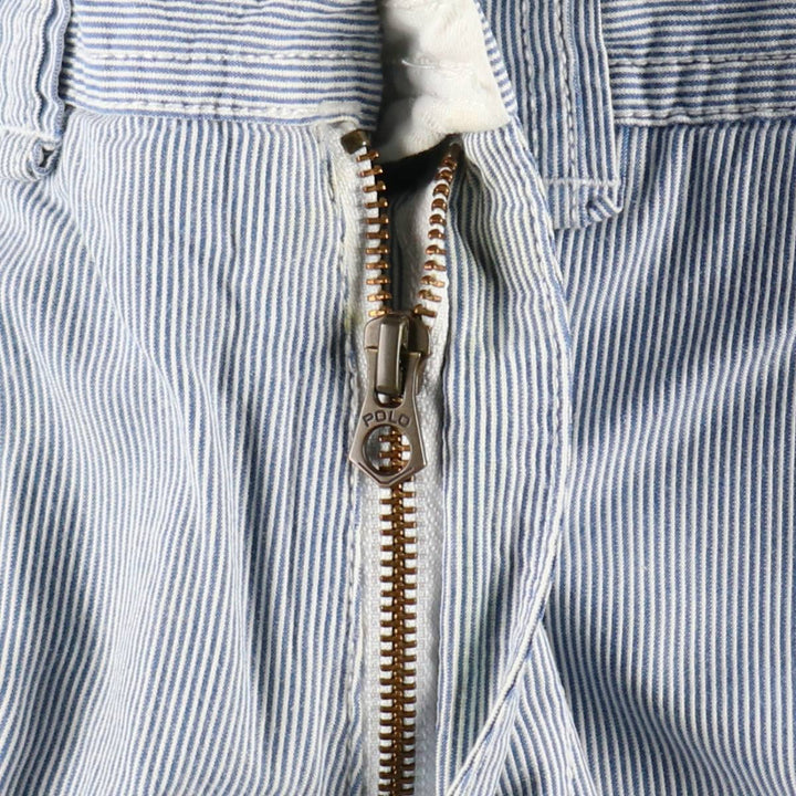Ralph Lauren POLO RALPH LAUREN Stripe Pattern Cargo Shorts, Men's Size W31 (approx.) cotton navy blue type Vintage Second Hand
