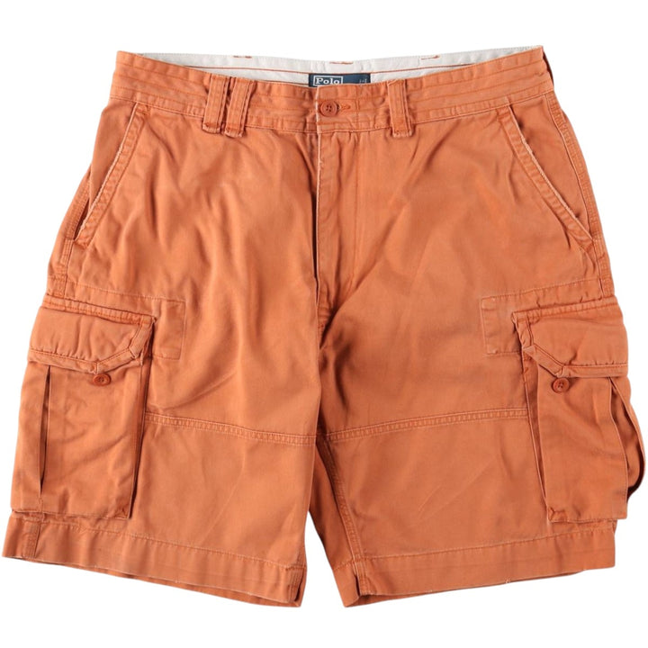 Ralph Lauren POLO by Ralph Lauren cargo shorts, half pants, men's w37 equivalent cotton orange type Vintage Second Hand