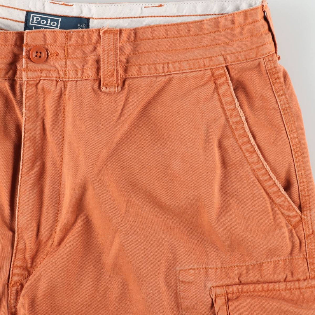 Ralph Lauren POLO by Ralph Lauren cargo shorts, half pants, men's w37 equivalent cotton orange type Vintage Second Hand