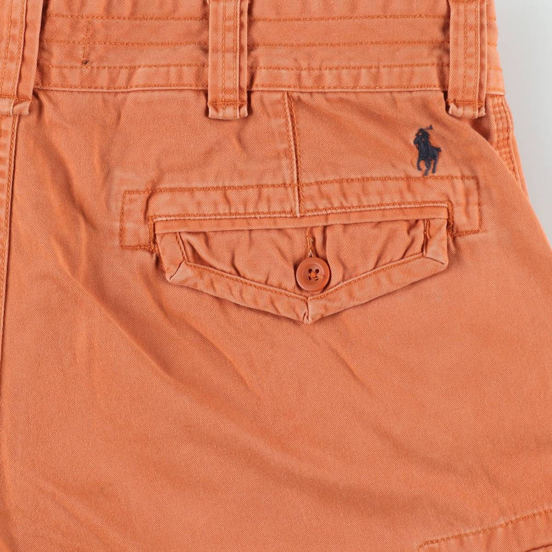 Ralph Lauren POLO by Ralph Lauren cargo shorts, half pants, men's w37 equivalent cotton orange type Vintage Second Hand