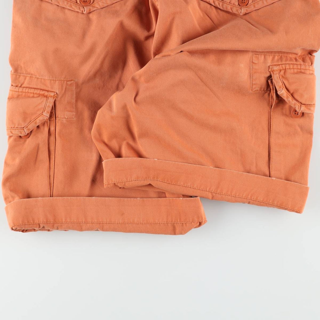 Ralph Lauren POLO by Ralph Lauren cargo shorts, half pants, men's w37 equivalent cotton orange type Vintage Second Hand