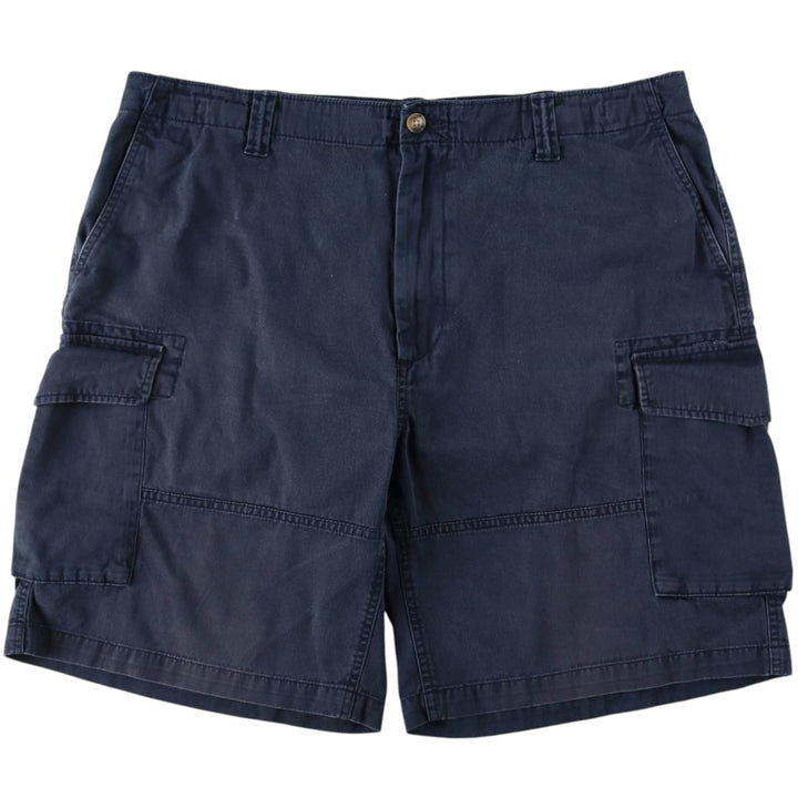 Ralph Lauren POLO RALPH LAUREN Relaxed Fit Big Size Cargo Shorts (Men's W40 equivalent) cotton navy blue type Vintage Second Hand
