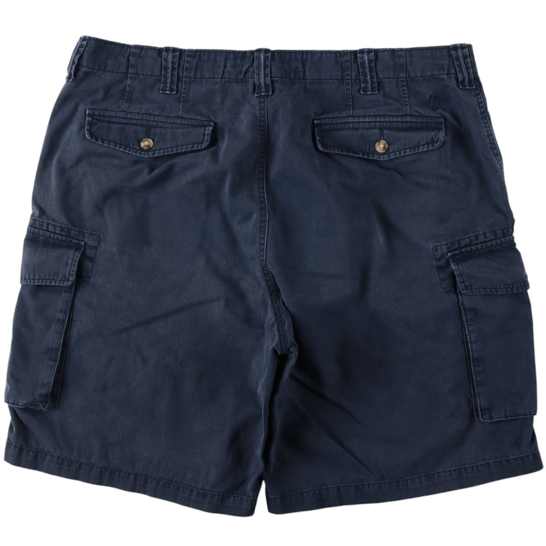 Ralph Lauren POLO RALPH LAUREN Relaxed Fit Big Size Cargo Shorts (Men's W40 equivalent) cotton navy blue type Vintage Second Hand