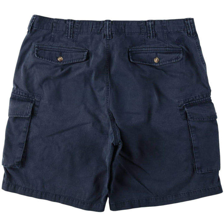 Ralph Lauren POLO RALPH LAUREN Relaxed Fit Big Size Cargo Shorts (Men's W40 equivalent) cotton navy blue type Vintage Second Hand