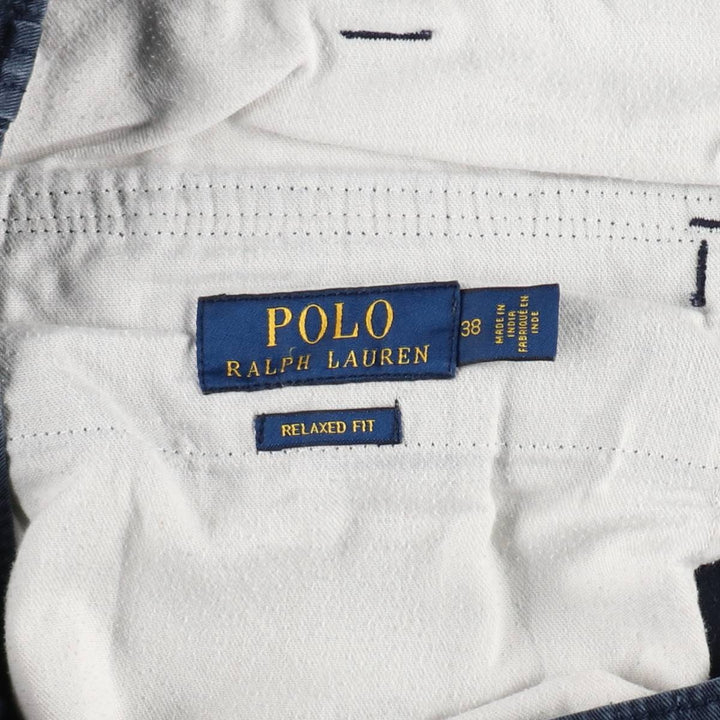 Ralph Lauren POLO RALPH LAUREN Relaxed Fit Big Size Cargo Shorts (Men's W40 equivalent) cotton navy blue type Vintage Second Hand