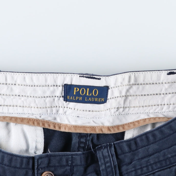 Ralph Lauren POLO RALPH LAUREN Chino Cargo Shorts, Men's Size W37 (approx.) cotton navy blue type Vintage Second Hand