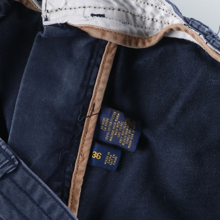 Ralph Lauren POLO RALPH LAUREN Chino Cargo Shorts, Men's Size W37 (approx.) cotton navy blue type Vintage Second Hand