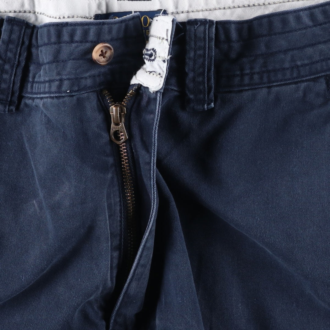 Ralph Lauren POLO RALPH LAUREN Chino Cargo Shorts, Men's Size W37 (approx.) cotton navy blue type Vintage Second Hand