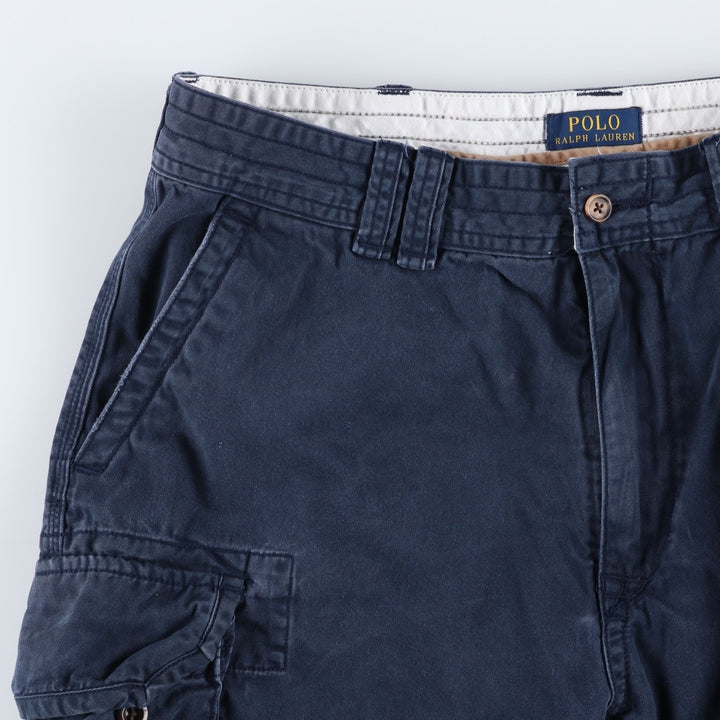 Ralph Lauren POLO RALPH LAUREN Chino Cargo Shorts, Men's Size W37 (approx.) cotton navy blue type Vintage Second Hand
