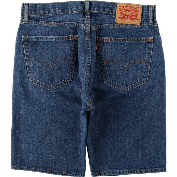 Levi's 505 denim shorts, short pants for men, size W34 unclear blue type Vintage Second Hand