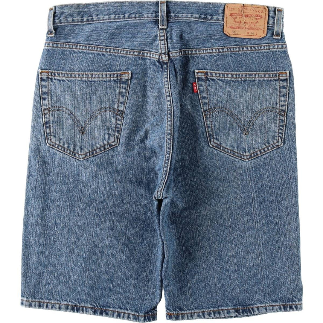 Levi's 505 Regular Fit Denim Shorts (Men's W35 equivalent) cotton blue type Vintage Second Hand