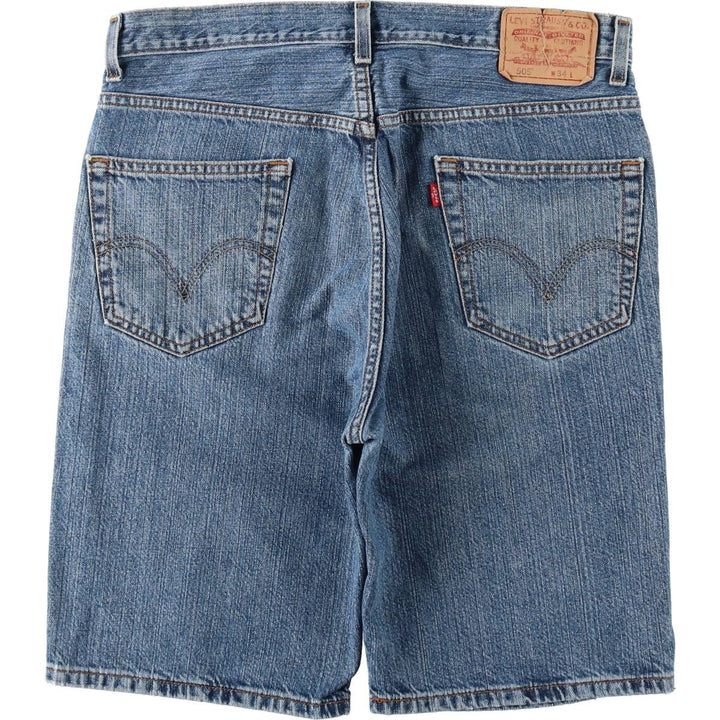 Levi's 505 Regular Fit Denim Shorts (Men's W35 equivalent) cotton blue type Vintage Second Hand
