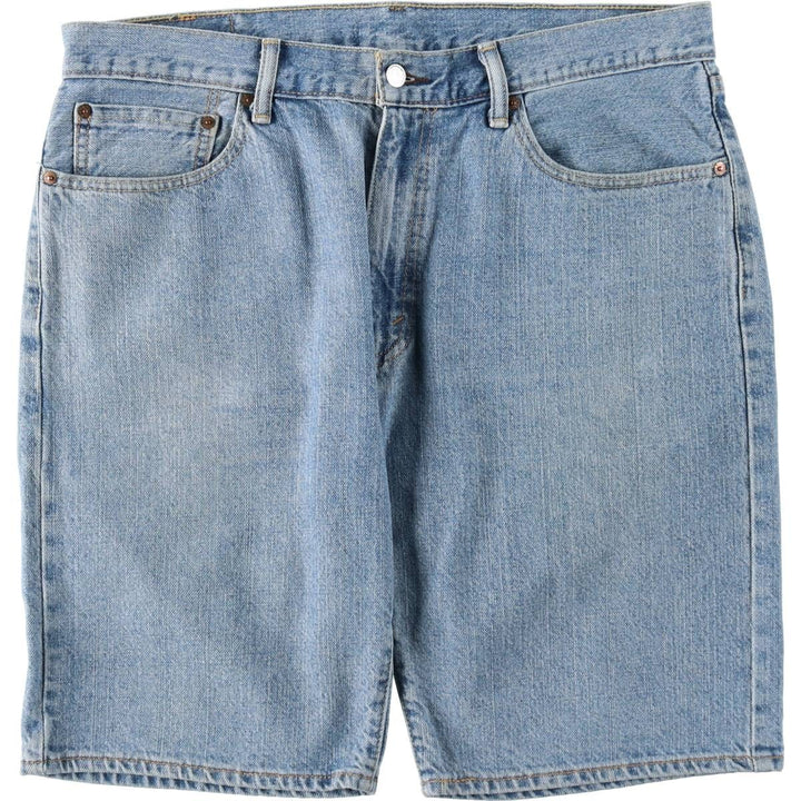 Levi's 505 denim shorts, men's size W37 (approx.) cotton blue type Vintage Second Hand
