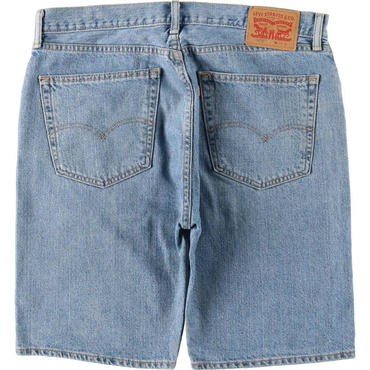 Levi's 505 denim shorts, men's size W37 (approx.) cotton blue type Vintage Second Hand