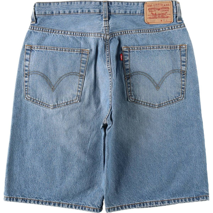 Levi's 569 LOOSE STRAIGHT denim shorts, half pants, jorts, men's w34 equivalent cotton blue type Vintage Second Hand