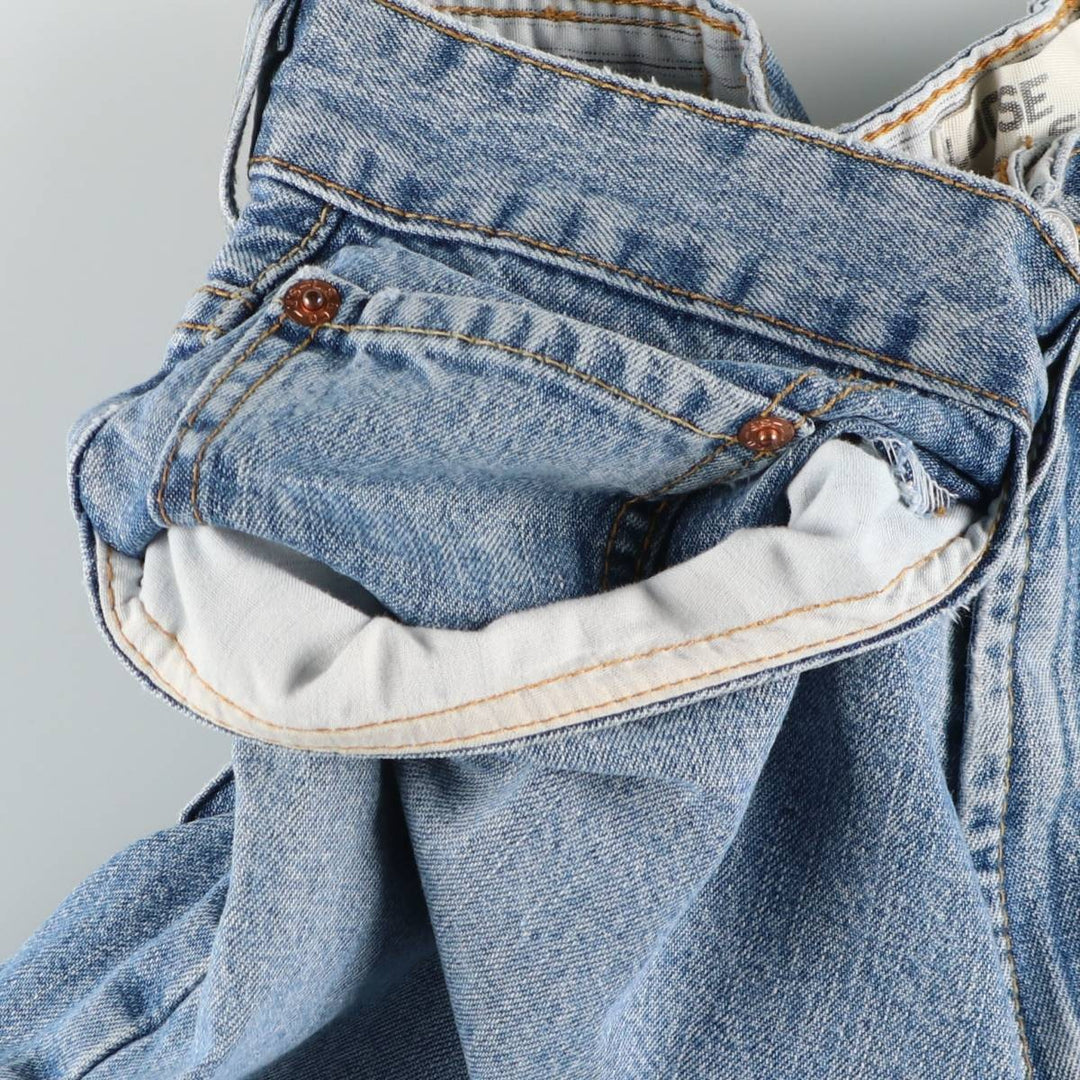 Levi's 569 LOOSE STRAIGHT denim shorts, half pants, jorts, men's w34 equivalent cotton blue type Vintage Second Hand