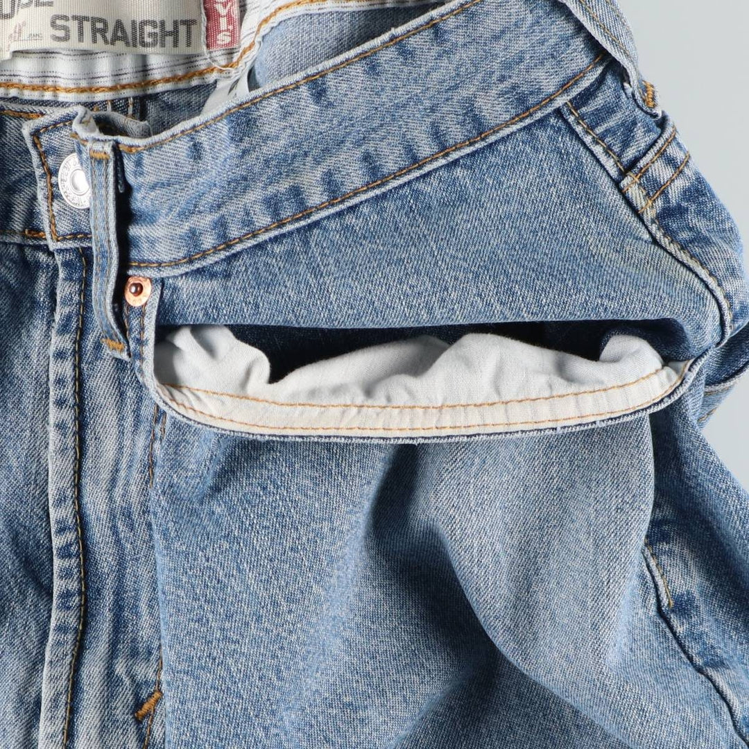 Levi's 569 LOOSE STRAIGHT denim shorts, half pants, jorts, men's w34 equivalent cotton blue type Vintage Second Hand