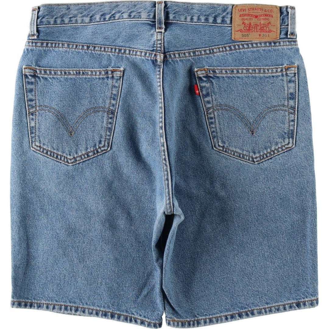 Levi's 505 Regular Fit Denim Shorts (Men's size W37 equivalent) cotton blue type Vintage Second Hand