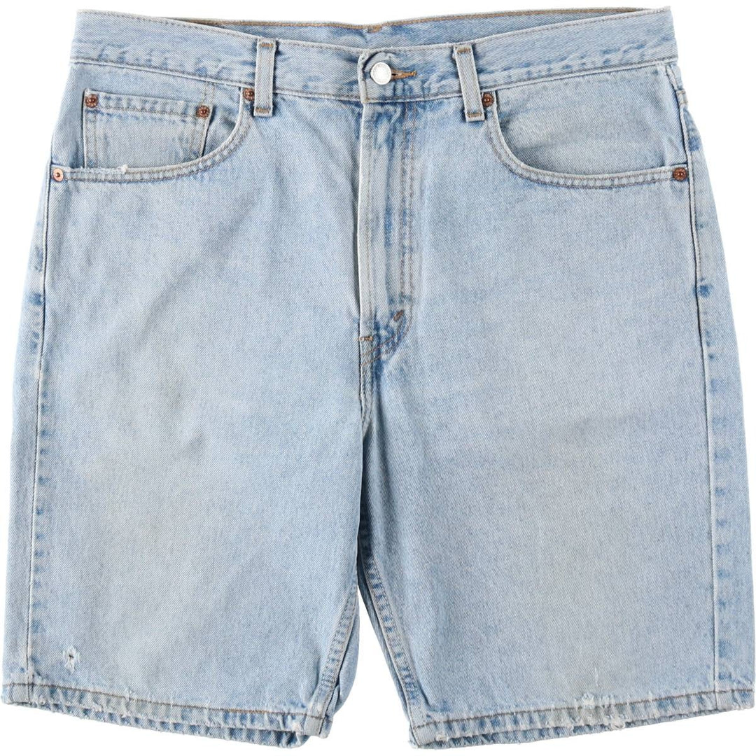 Levi's 505 REGULAR FIT denim shorts, short pants, men's size w34 cotton blue type Vintage Second Hand