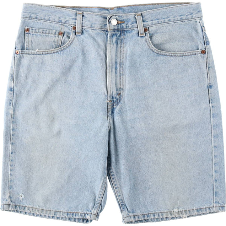 Levi's 505 REGULAR FIT denim shorts, short pants, men's size w34 cotton blue type Vintage Second Hand
