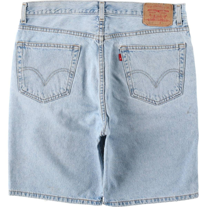 Levi's 505 REGULAR FIT denim shorts, short pants, men's size w34 cotton blue type Vintage Second Hand