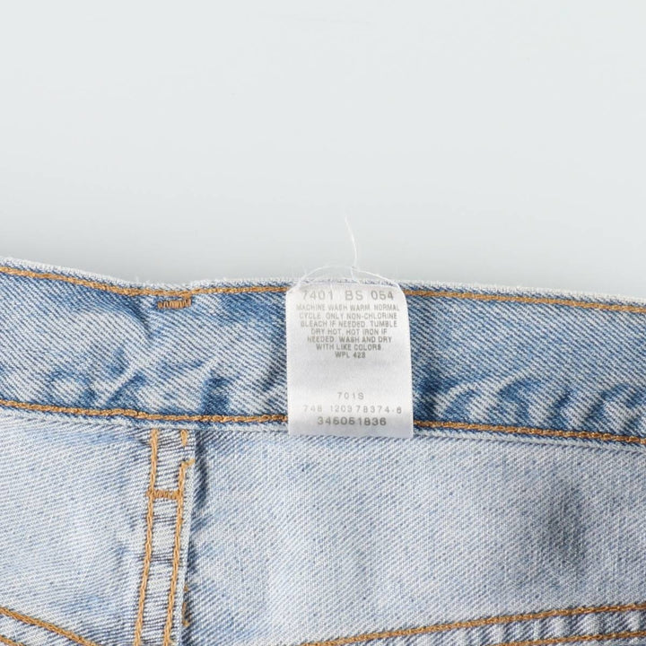 Levi's 505 REGULAR FIT denim shorts, short pants, men's size w34 cotton blue type Vintage Second Hand
