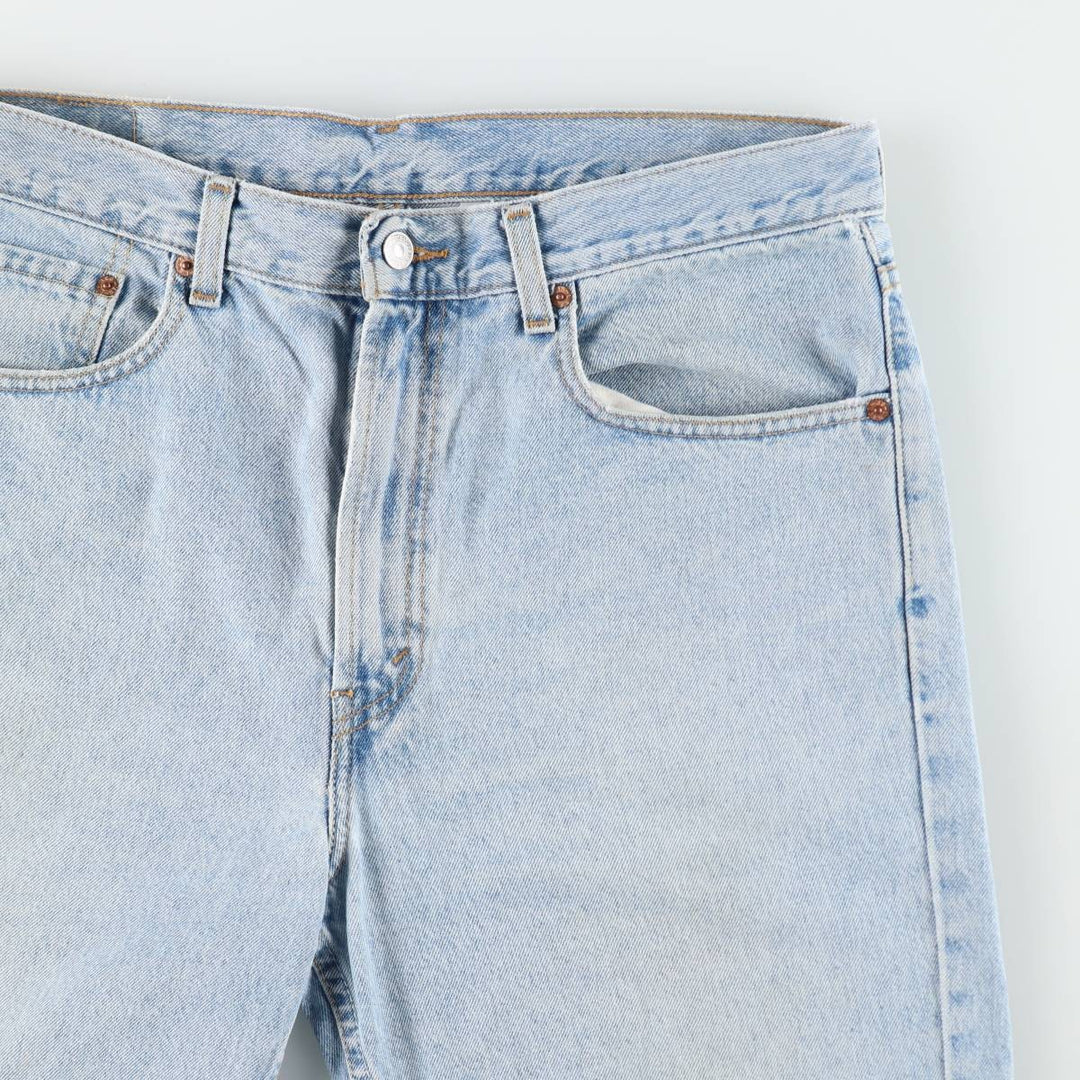 Levi's 505 REGULAR FIT denim shorts, short pants, men's size w34 cotton blue type Vintage Second Hand