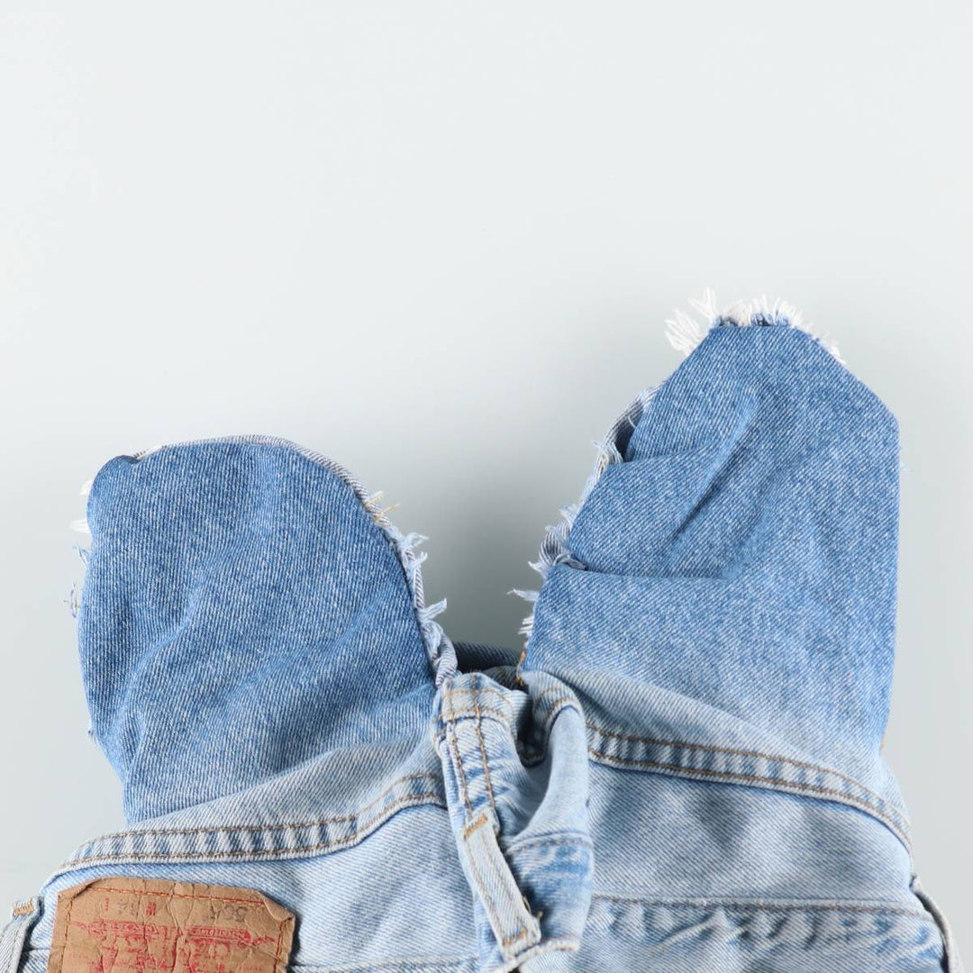 Levi's 505 REGULAR FIT denim shorts, short pants, men's size w34 cotton blue type Vintage Second Hand