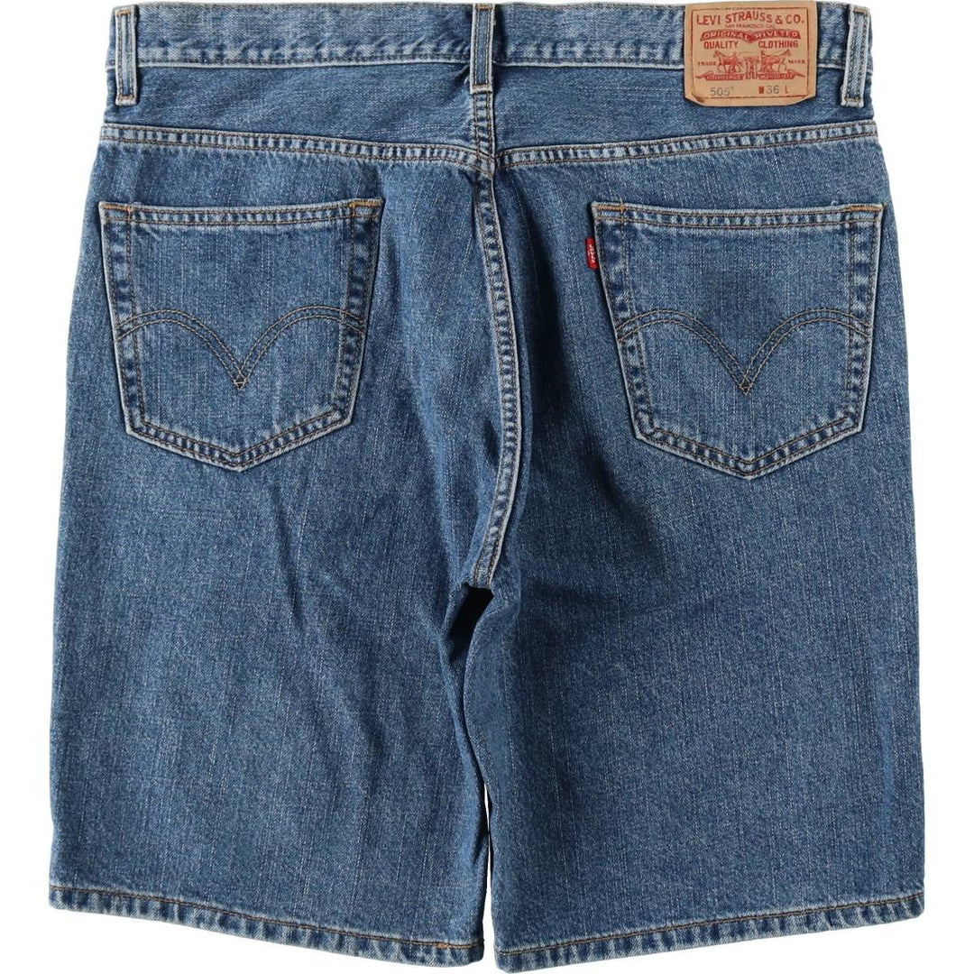 Levi's 505 Regular Fit Denim Shorts (Men's W38 equivalent) cotton blue type Vintage Second Hand