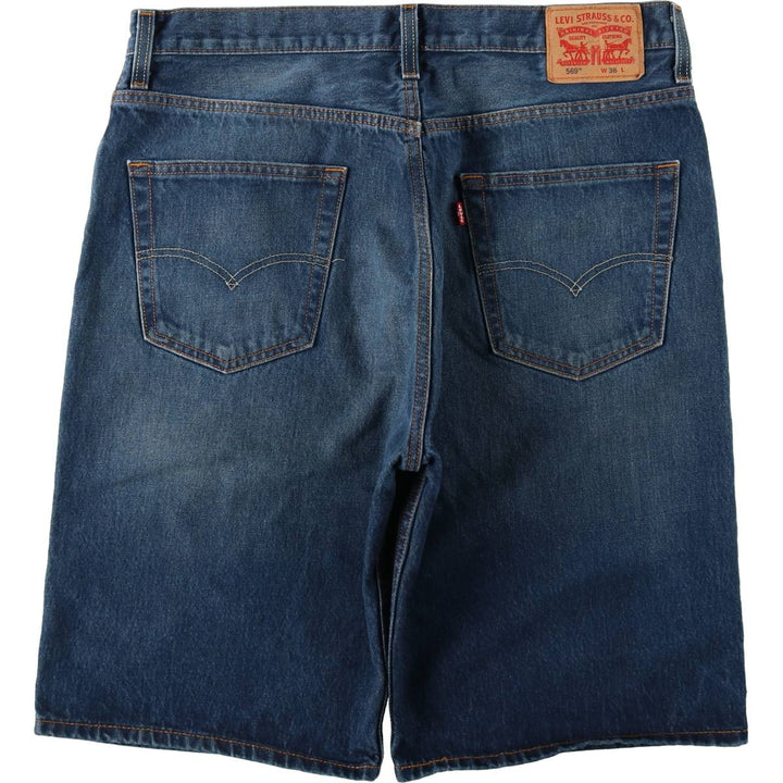 Levi's 569 Denim Shorts, Half Pants, Men's Size 37 cotton blue type Vintage Second Hand