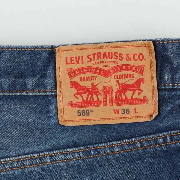 Levi's 569 Denim Shorts, Half Pants, Men's Size 37 cotton blue type Vintage Second Hand