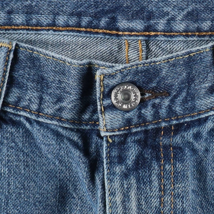 Levi's 505 denim shorts, men's size W37 (approx.) cotton blue type Vintage Second Hand