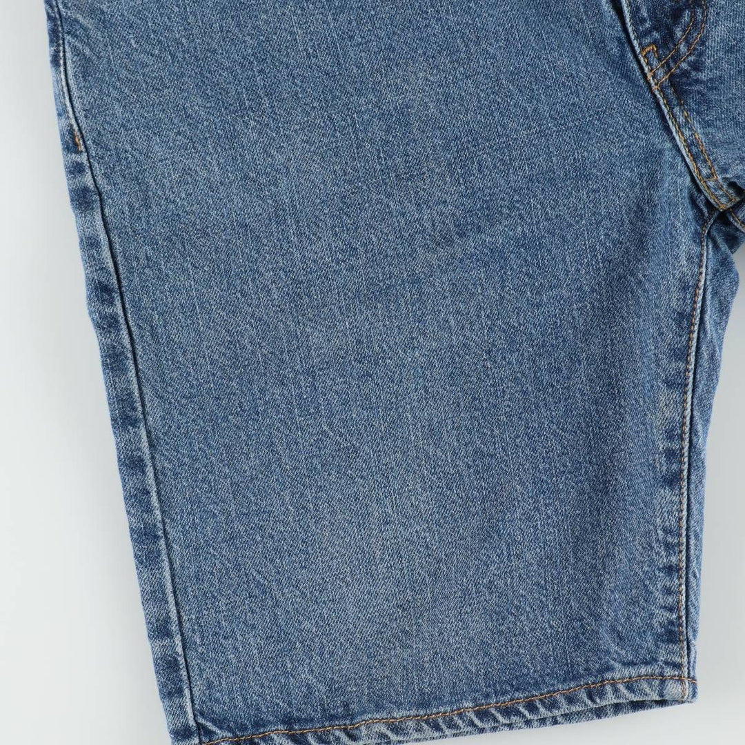 Levi's 505 denim shorts, men's size W37 (approx.) cotton blue type Vintage Second Hand