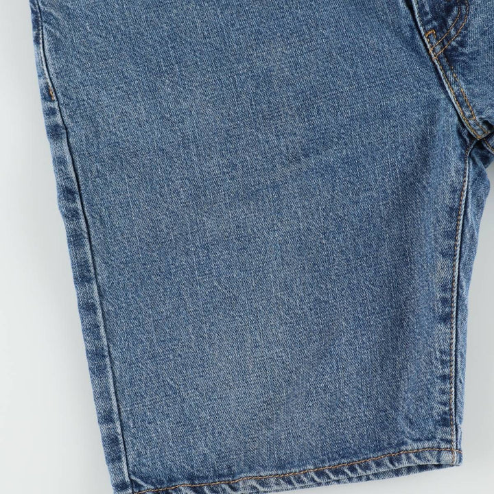 Levi's 505 denim shorts, men's size W37 (approx.) cotton blue type Vintage Second Hand