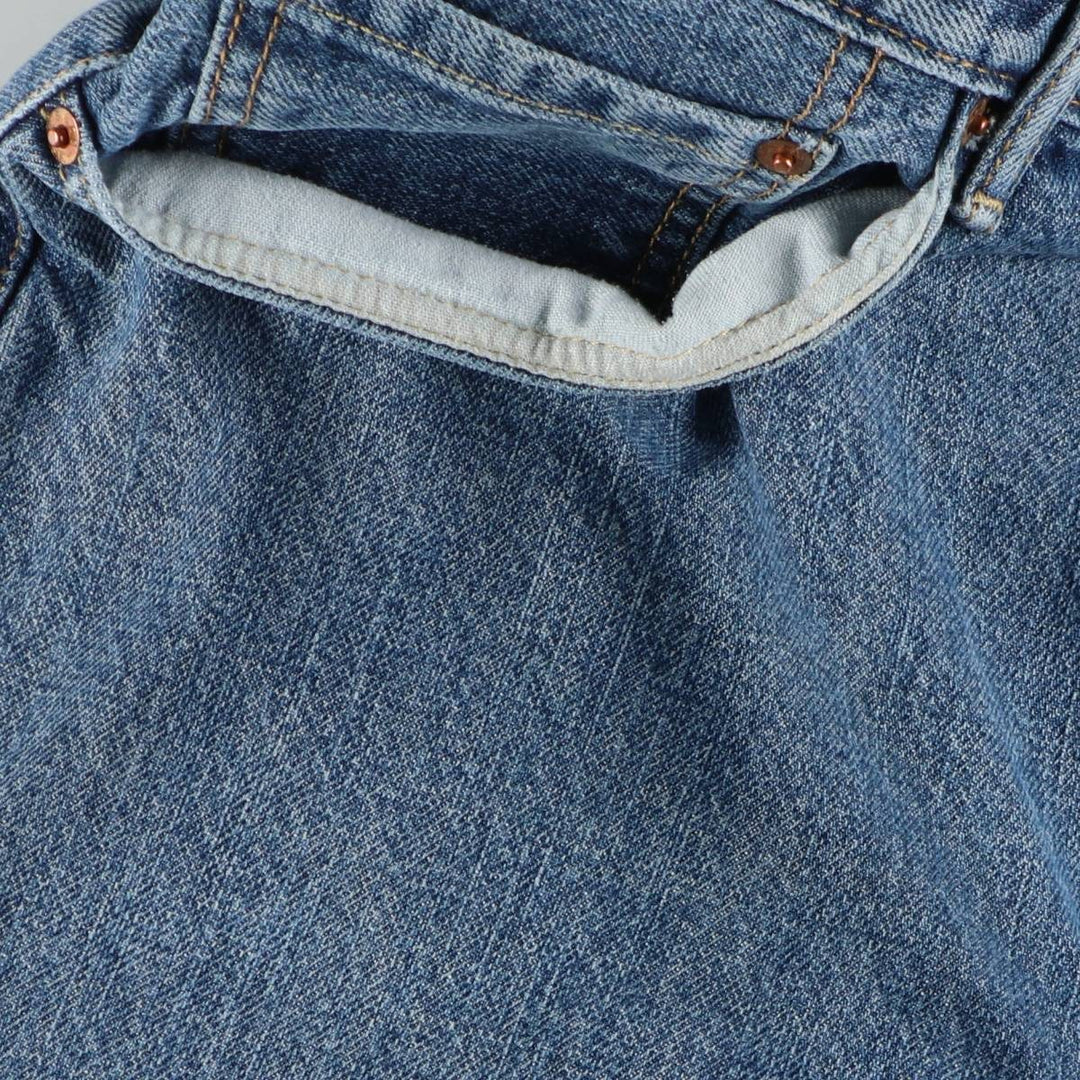 Levi's 505 denim shorts, men's size W37 (approx.) cotton blue type Vintage Second Hand