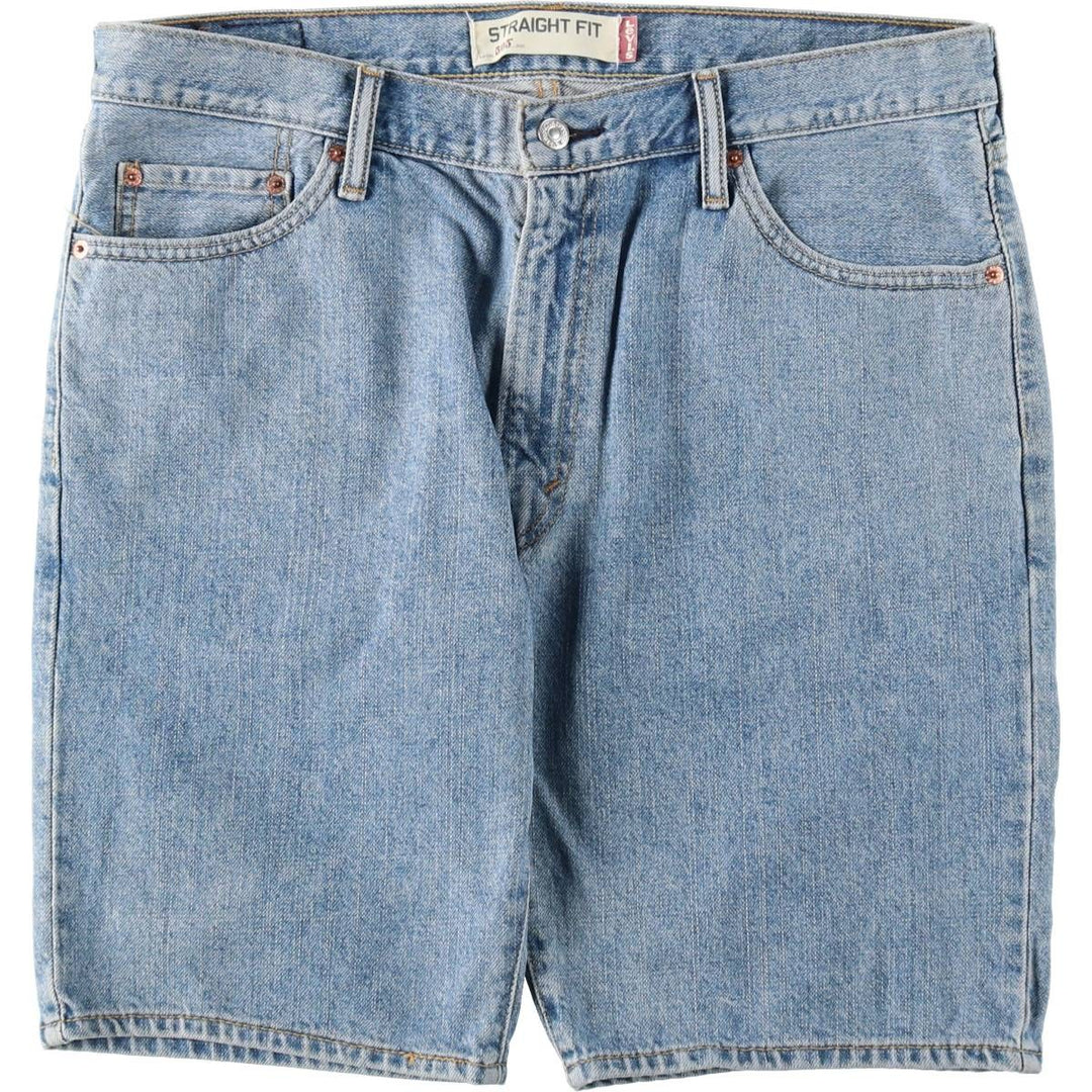 Levi's 505 Straight Fit Denim Shorts, Men's Size W37 (approx.) cotton blue type Vintage Second Hand
