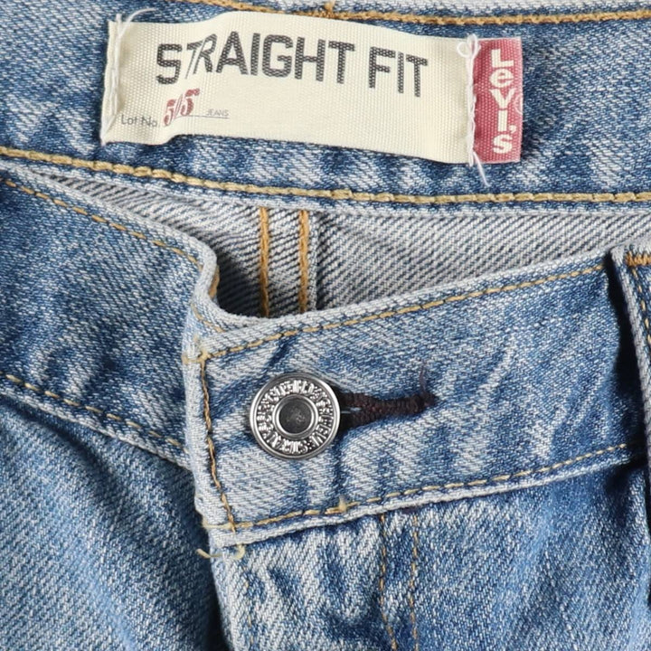 Levi's 505 Straight Fit Denim Shorts, Men's Size W37 (approx.) cotton blue type Vintage Second Hand