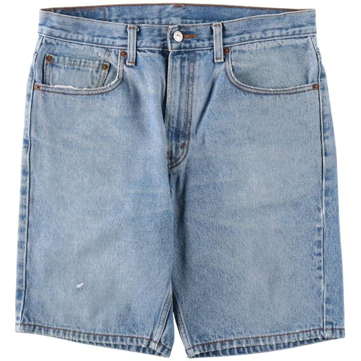 Levi's 505 REGULAR FIT denim shorts, short pants, men's size w34 cotton blue type Vintage Second Hand