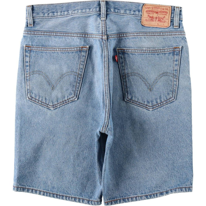 Levi's 505 REGULAR FIT denim shorts, short pants, men's size w34 cotton blue type Vintage Second Hand