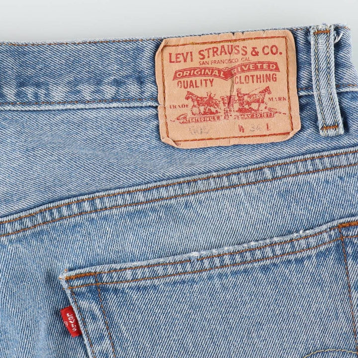 Levi's 505 REGULAR FIT denim shorts, short pants, men's size w34 cotton blue type Vintage Second Hand