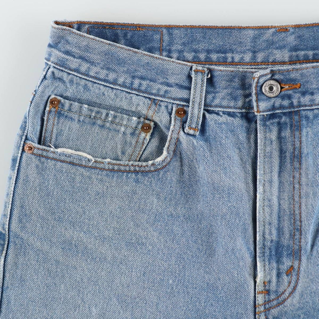 Levi's 505 REGULAR FIT denim shorts, short pants, men's size w34 cotton blue type Vintage Second Hand