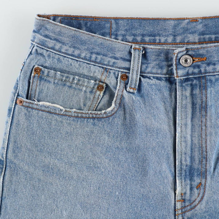 Levi's 505 REGULAR FIT denim shorts, short pants, men's size w34 cotton blue type Vintage Second Hand