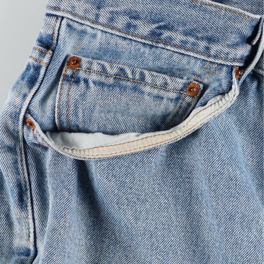 Levi's 505 REGULAR FIT denim shorts, short pants, men's size w33 cotton blue type Vintage Second Hand