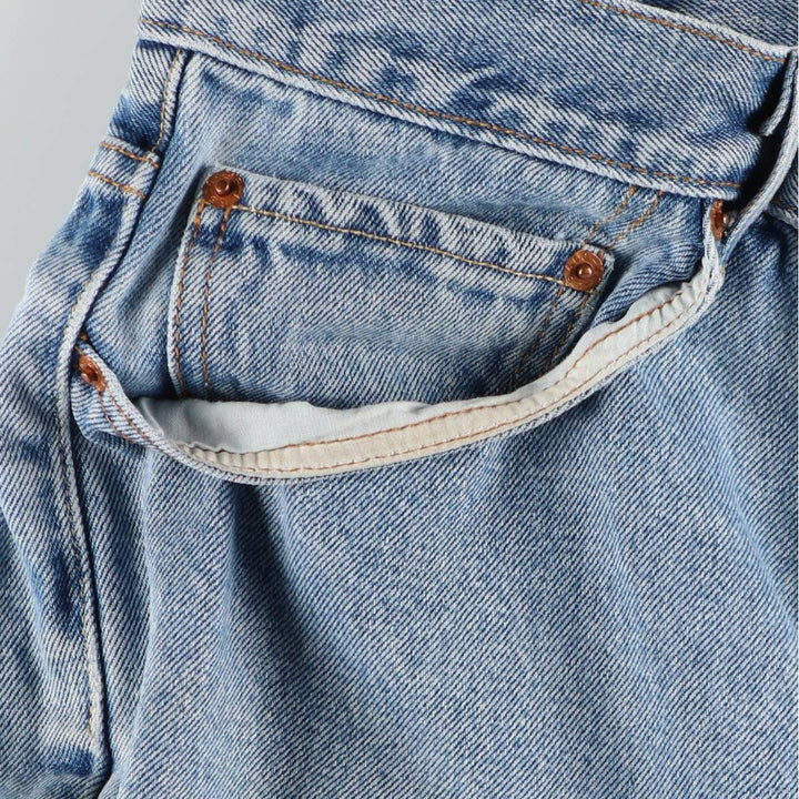 Levi's 505 REGULAR FIT denim shorts, short pants, men's size w33 cotton blue type Vintage Second Hand