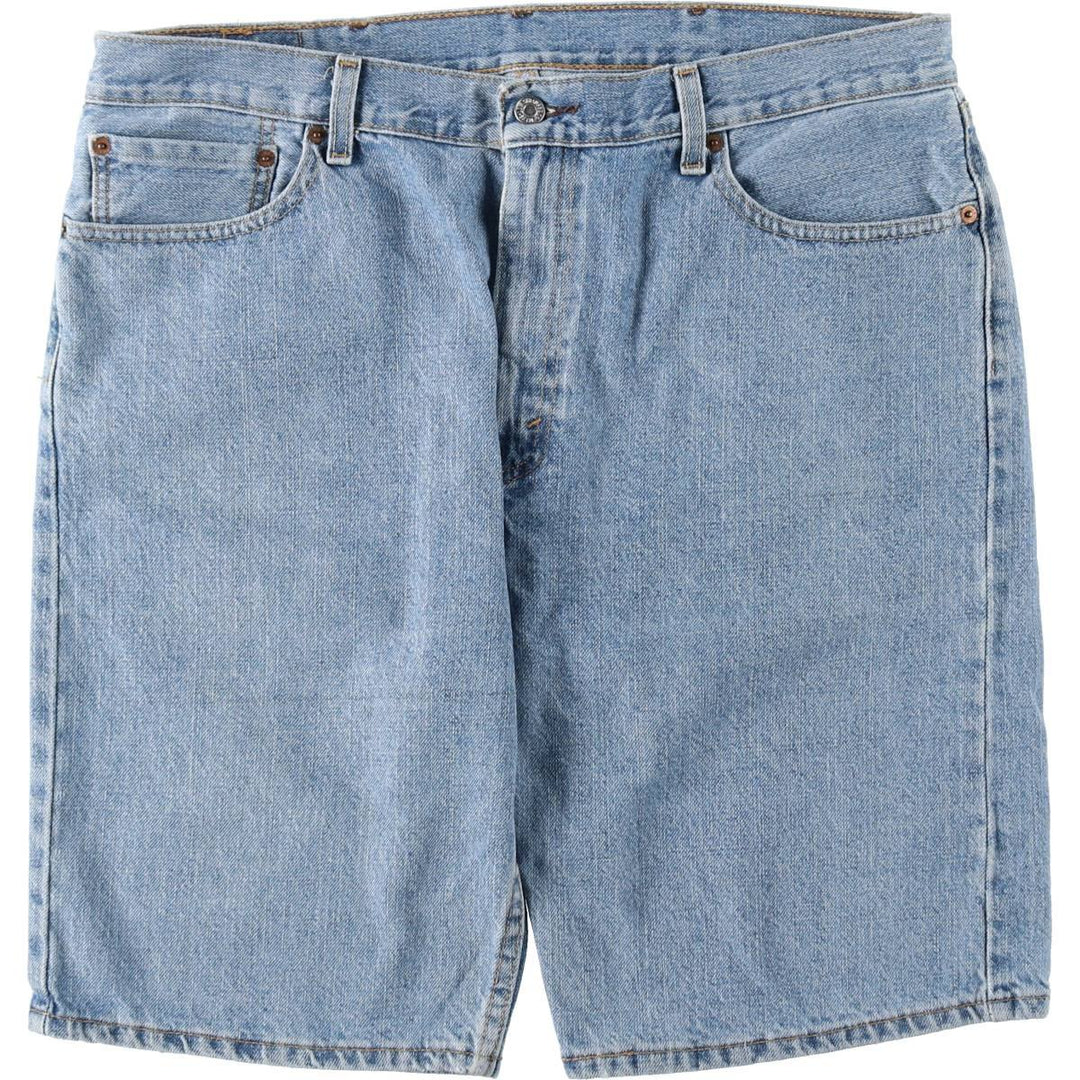 Levi's 505 denim shorts, men's size W38 (approx.) cotton blue type Vintage Second Hand