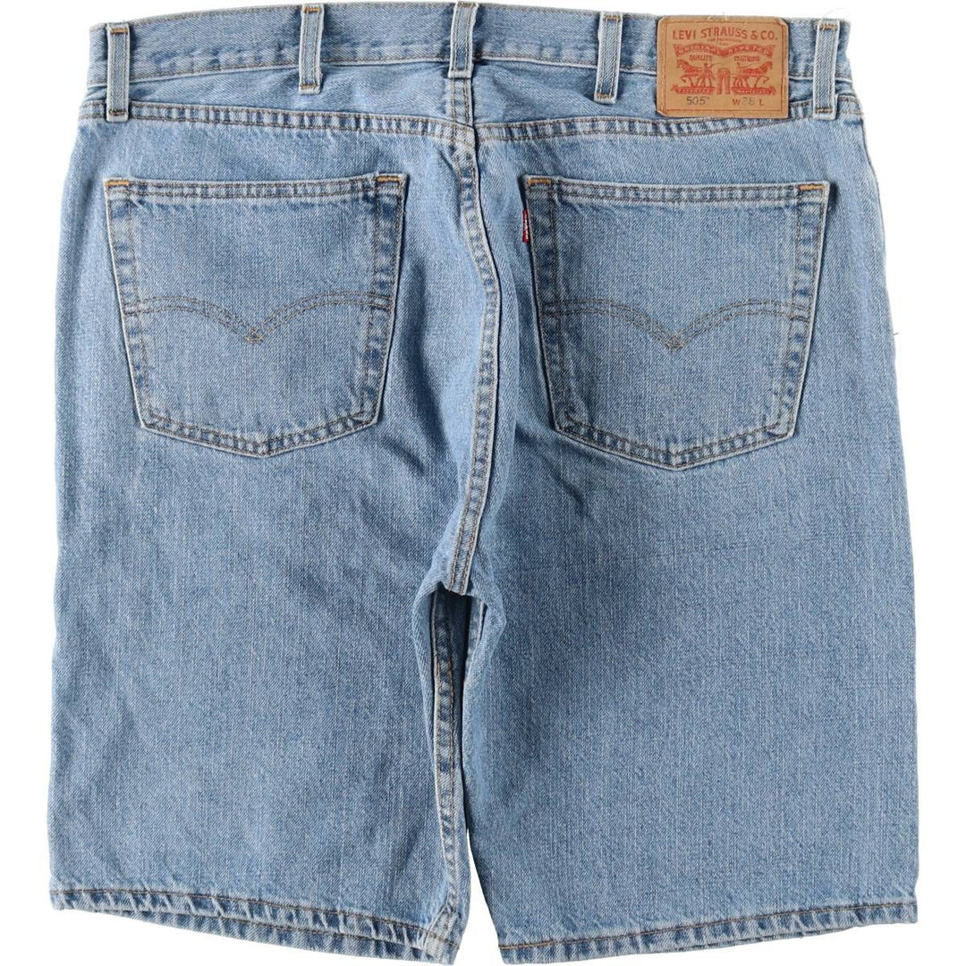 Levi's 505 denim shorts, men's size W38 (approx.) cotton blue type Vintage Second Hand